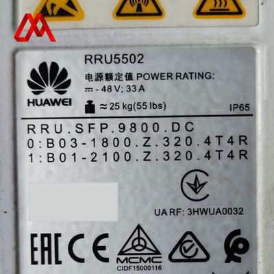 HUAWEI RRU1800/2100 RRU5502 02312BSJ Μονάδα τηλεχειριστή διπλής ζώνης για δίκτυα 4G και 5G
